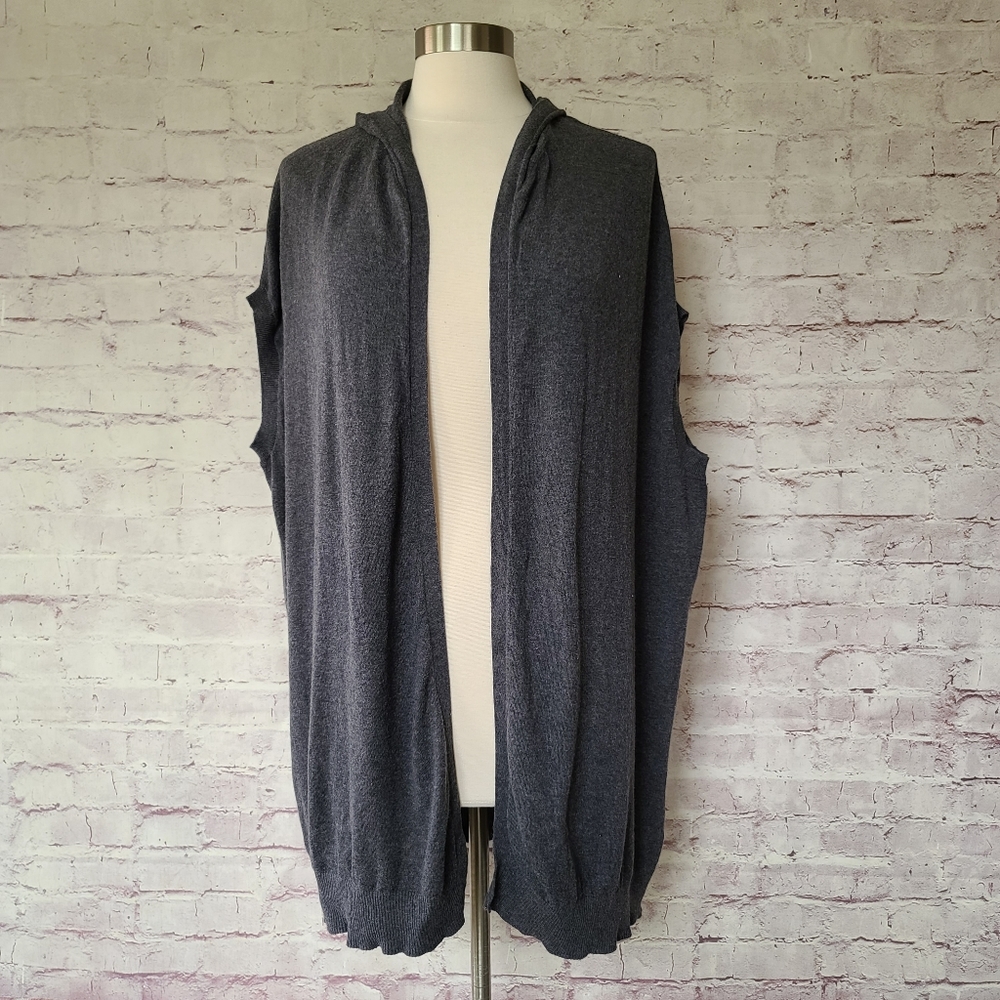 Banana Republic Factory Hooded Cap Sleeve Cardigan